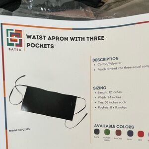 2 Cotton Aprons - Black